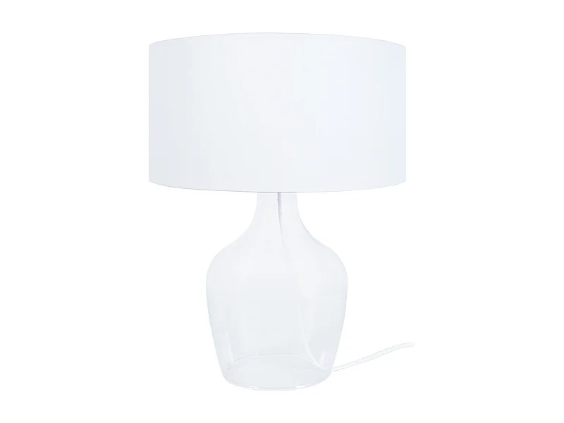 Lámpara de noche TOSEL ,vidrio,Transparente,A37xD30xP30cm