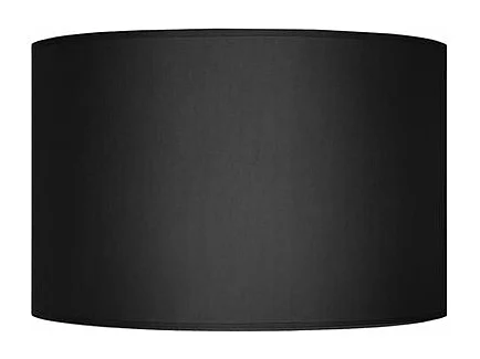 Abajur TOSEL TAMBOUR S 45 tecido tambor Preto fosco D45 x H27  cm