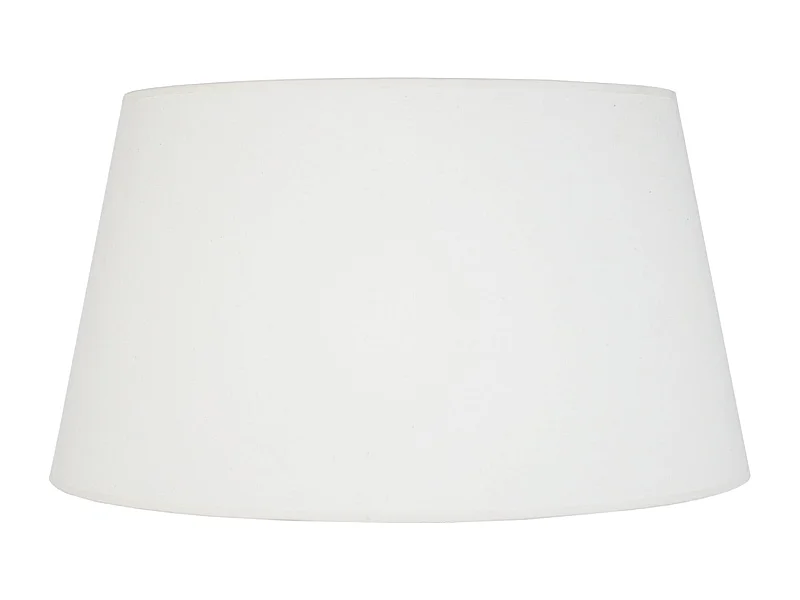 Abat-jour TOSEL ,tissu,Blanc  ,H 23xD35x P 40cm
