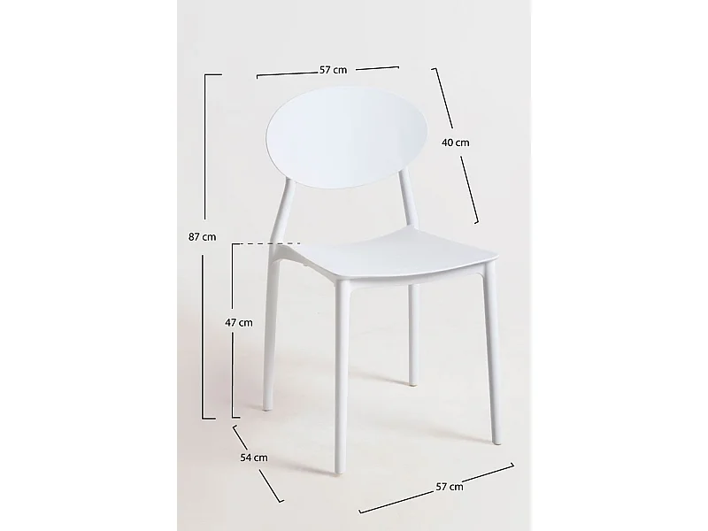 Sillas Comedor - Silla Bután - Blanco