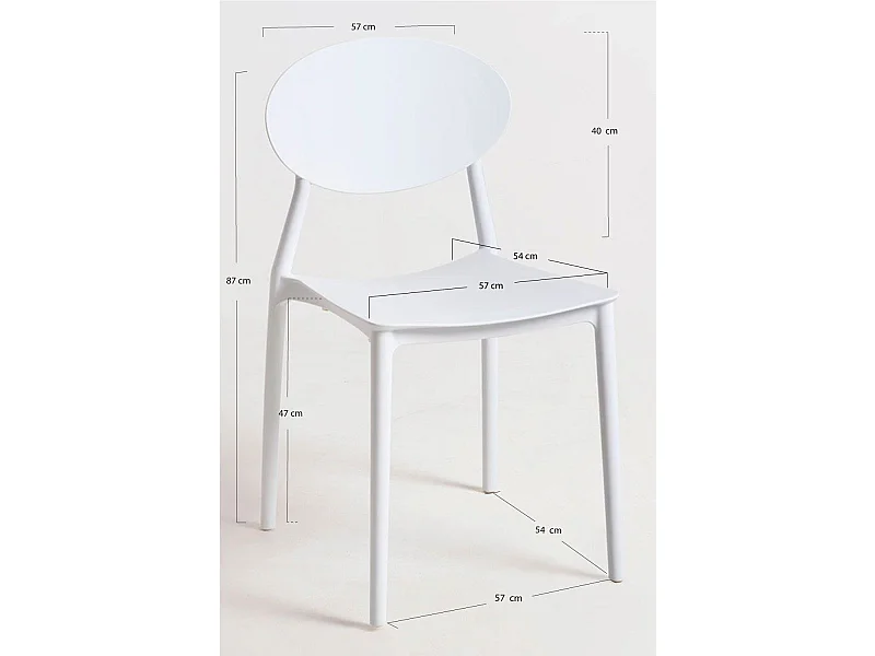 Sillas Comedor - Silla Bután - Blanco