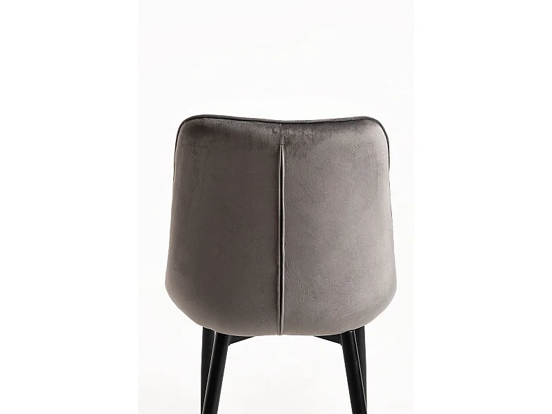 Packs Sillas Comedor - Pack 2 Sillas Cade Terciopelo - Gris oscuro