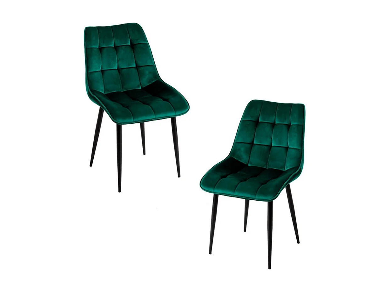 Packs Sillas Comedor - Pack 2 Sillas Cade Terciopelo - Verde