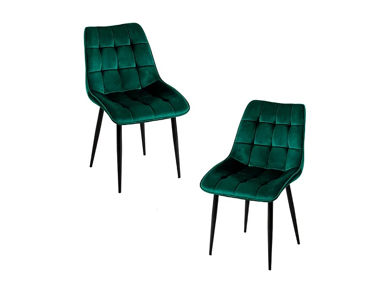 Packs Sillas Comedor - Pack 2 Sillas Cade Terciopelo - Verde