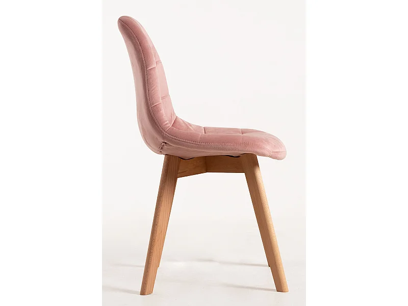 Packs Sillas Comedor - Pack 6 Sillas Kelen Terciopelo - Rosa