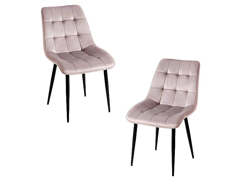 Packs Sillas Comedor - Pack 2 Sillas Cade Terciopelo - Gris