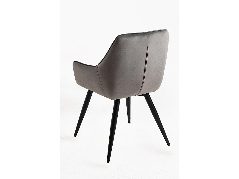 Packs Sillas Comedor - Pack 4 Sillas Kres Terciopelo - Gris oscuro