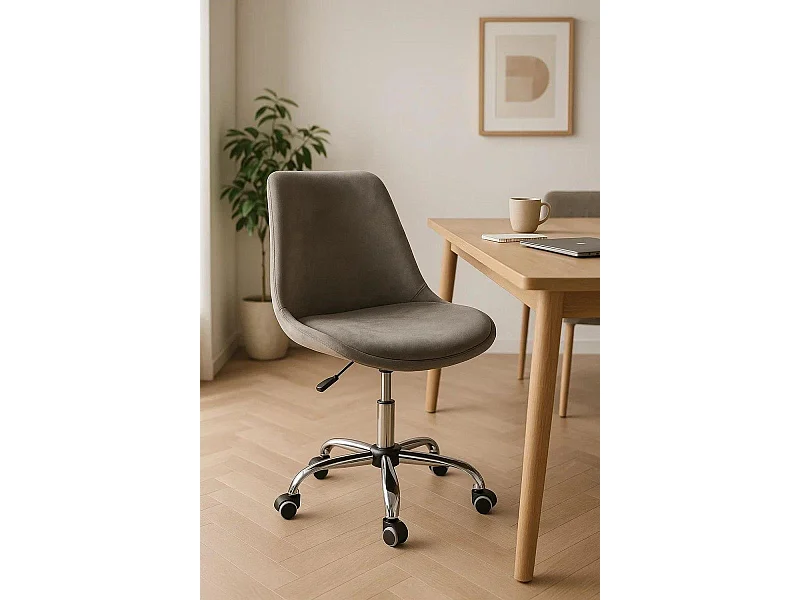 Silla de Escritorio sin brazos Neo Terciopelo - Diseño innovador - Ideal para Estudio y Oficinas