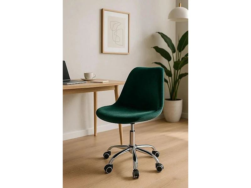 Silla de Escritorio sin brazos Neo Terciopelo - Diseño innovador - Ideal para Estudio y Oficinas