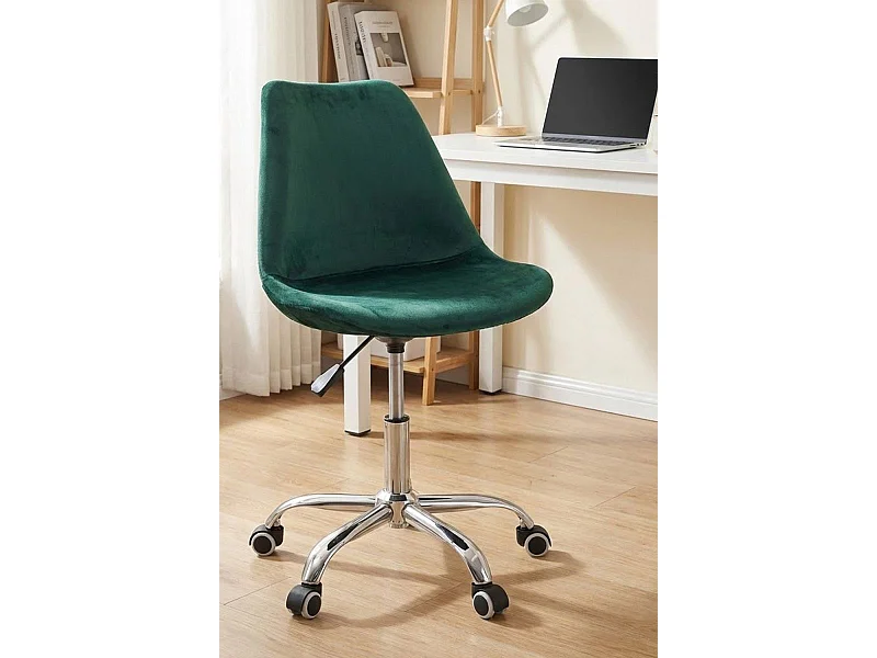 Silla de Escritorio sin brazos Neo Terciopelo - Diseño innovador - Ideal para Estudio y Oficinas