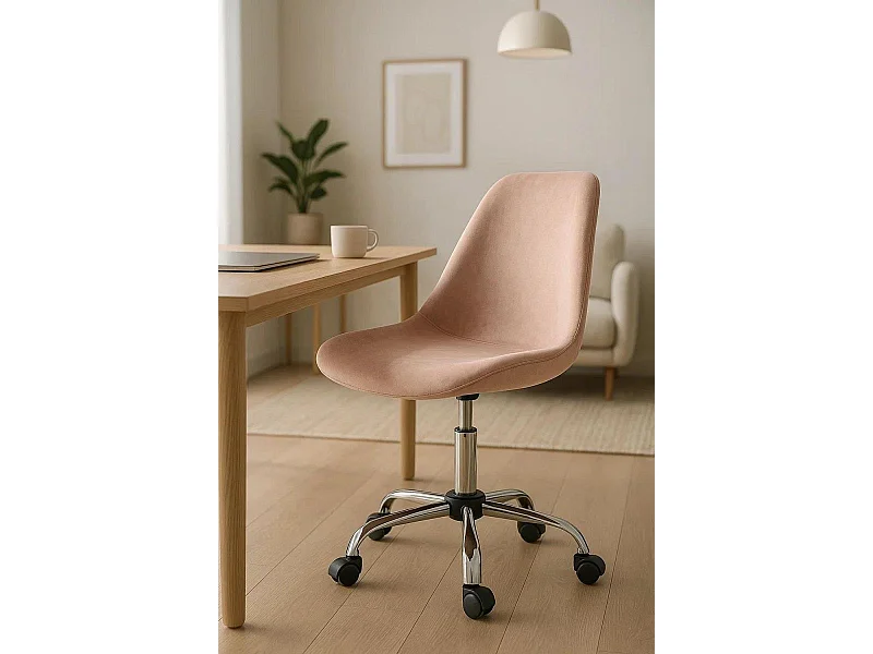 Silla de Escritorio sin brazos Neo Terciopelo - Diseño innovador - Ideal para Estudio y Oficinas