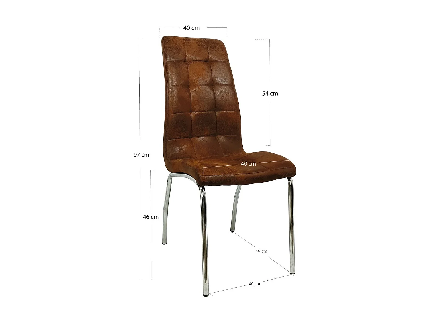 Sillas Comedor - Silla Liam - Marrón Vintage