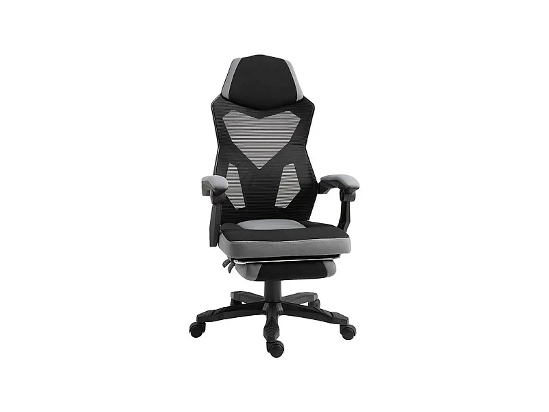 Fauteuil de bureau gaming STARSHIP gris et noir