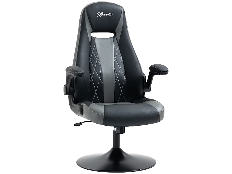 Fauteuil de gaming LIVIO gris et noir