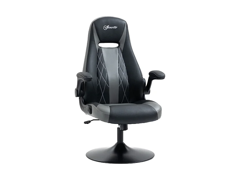 Fauteuil de gaming LIVIO gris et noir