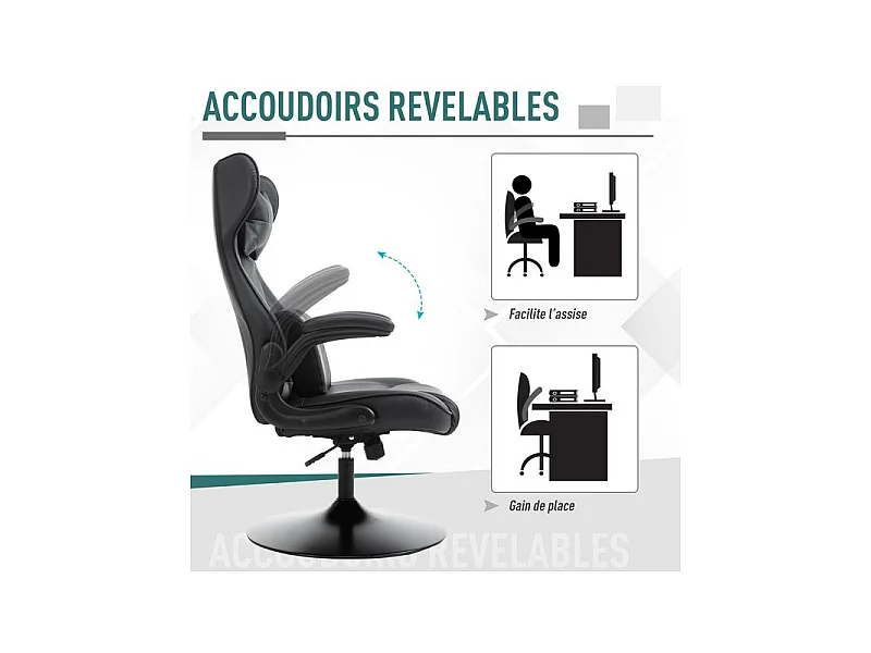 Fauteuil de gaming THRONE Noir