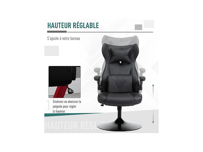 Fauteuil de gaming THRONE Noir