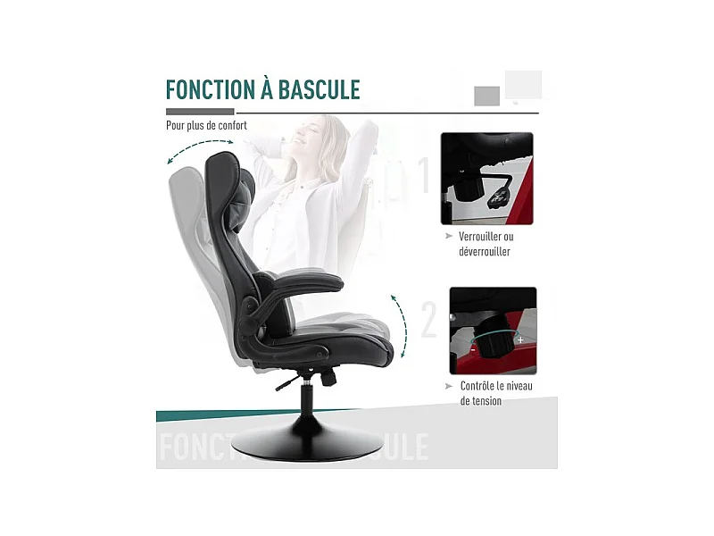 Fauteuil de gaming THRONE Noir