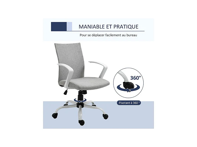 Fauteuil de bureau SHARON gris