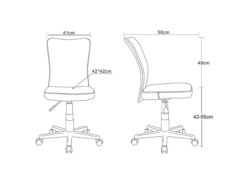 Chaise de bureau Flo grise