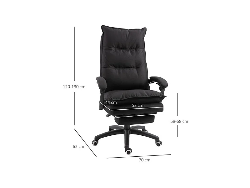 Fauteuil de bureau massant PRONTO Noir