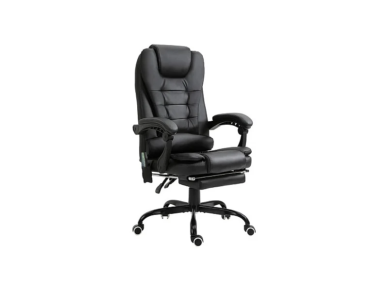 Fauteuil de bureau relaxant massant BRANSON noir