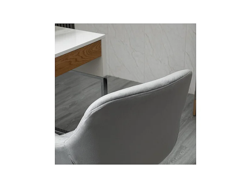 Chaise de bureau Chesterfield CHARLINE gris