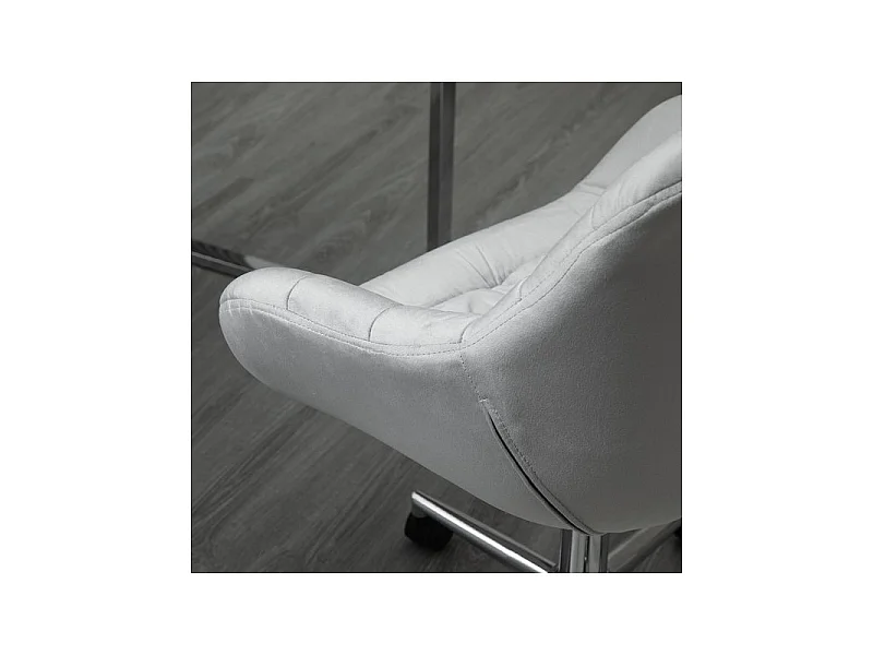 Chaise de bureau Chesterfield CHARLINE gris