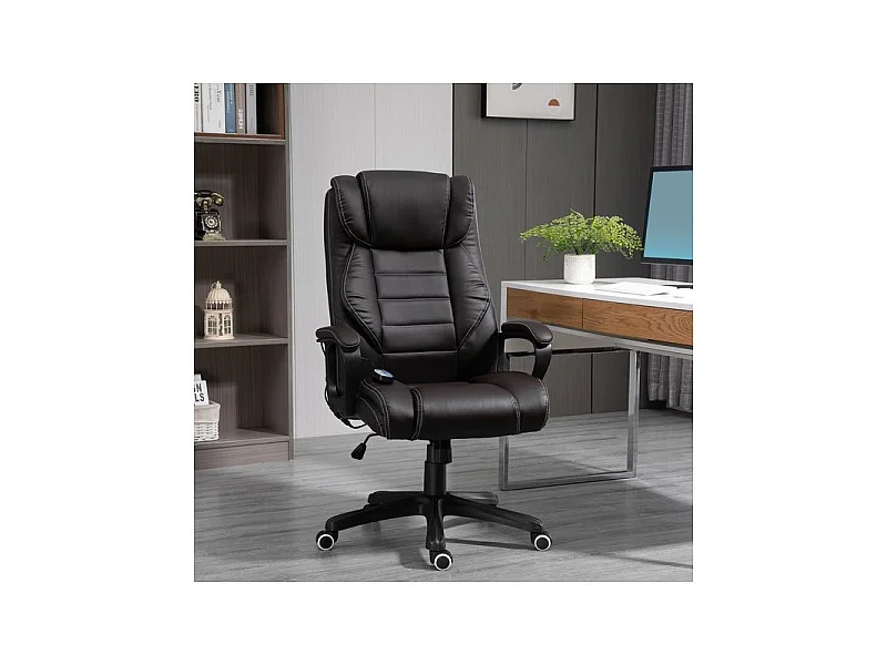 Fauteuil de bureau massant MASON Brun
