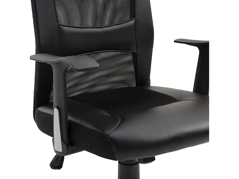 Fauteuil de bureau Tropico ergonomique similicuir Noir