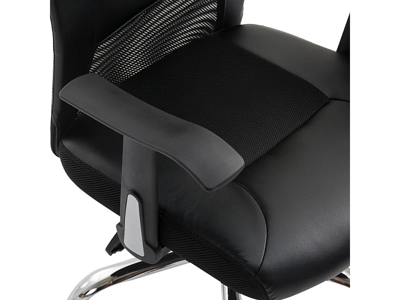 Fauteuil de bureau Tropico ergonomique similicuir Noir