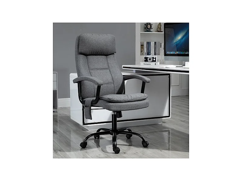 Fauteuil de bureau massant STEVE gris
