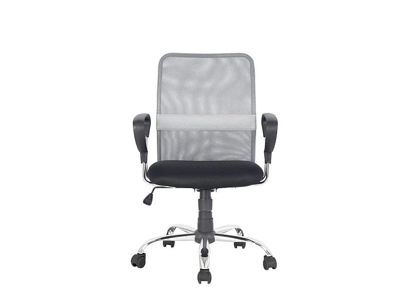 Chaise de bureau pivotante Santi Grise/Noire