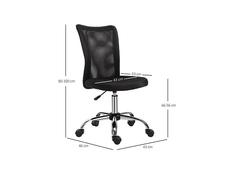 Fauteuil de bureau PAOLO Noir