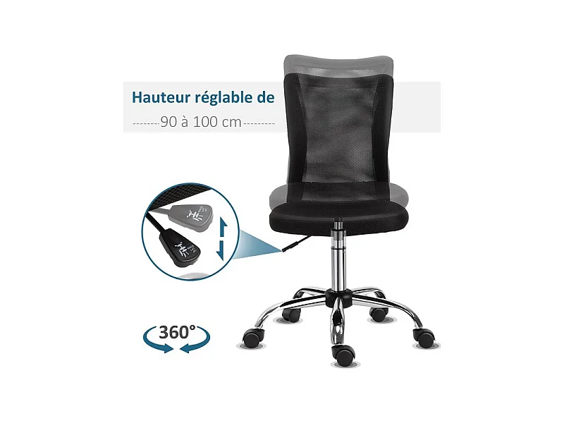 Fauteuil de bureau PAOLO Noir
