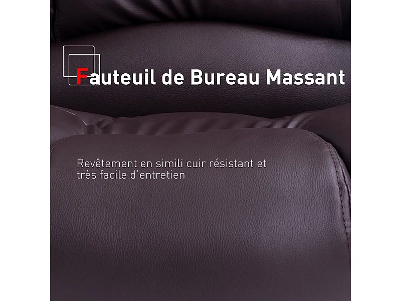 Fauteuil de bureau Massant Baly Marron