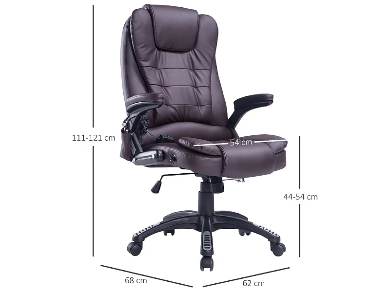 Fauteuil de bureau Massant Baly Marron