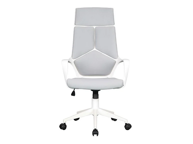 Chaise de bureau Moderna tissu Grise/Blanche