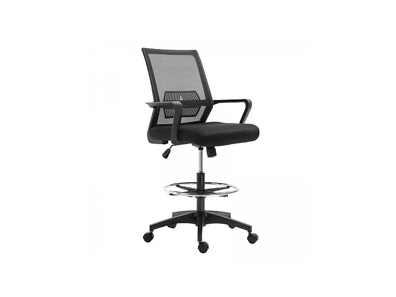 Fauteuil de bureau assise haute Igor Noir