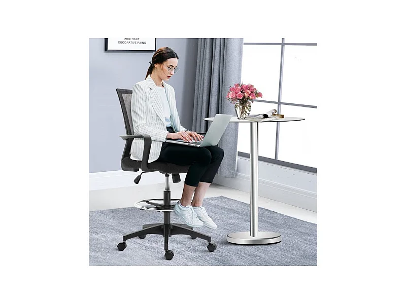 Fauteuil de bureau assise haute Igor Noir