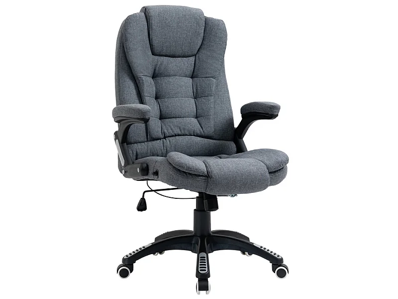 Fauteuil de bureau ANDREW lin gris