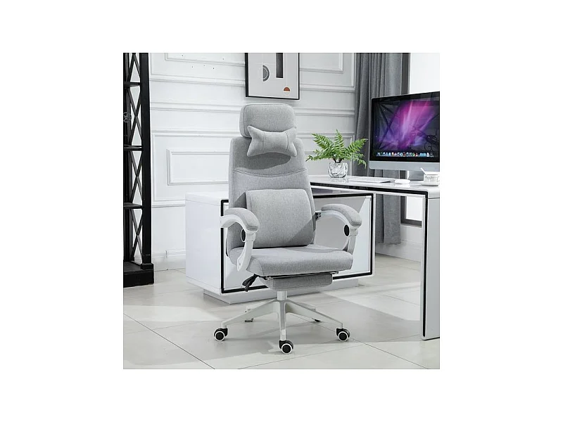 Fauteuil de bureau MANAGER lin gris