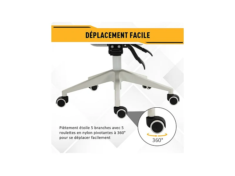 Fauteuil de bureau MANAGER lin gris