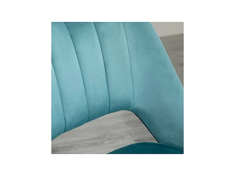 Chaise de bureau design VALERIA bleu canard