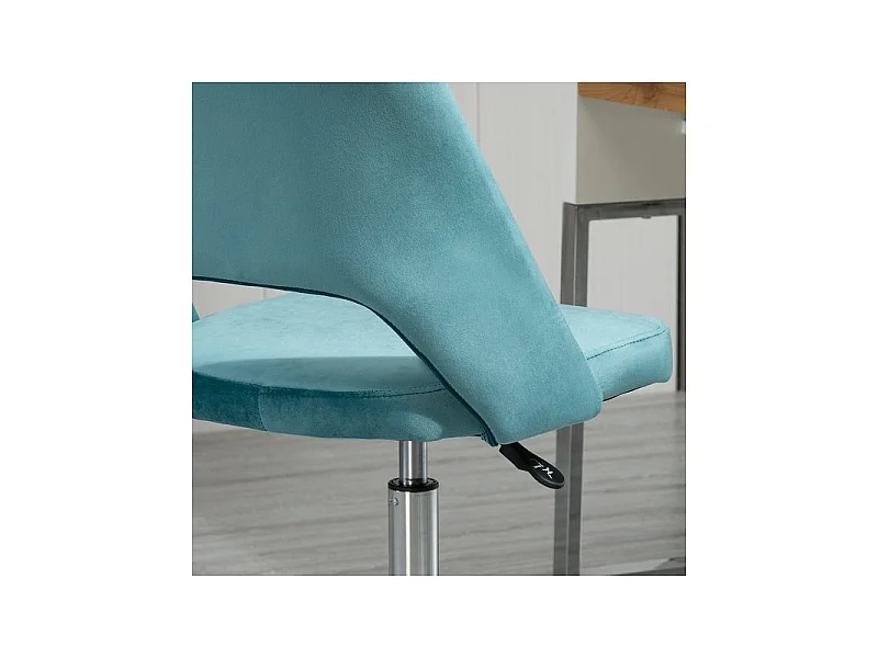 Chaise de bureau design VALERIA bleu canard