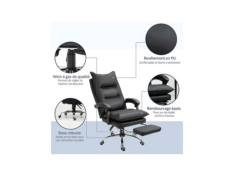 Fauteuil de bureau STAN Noir