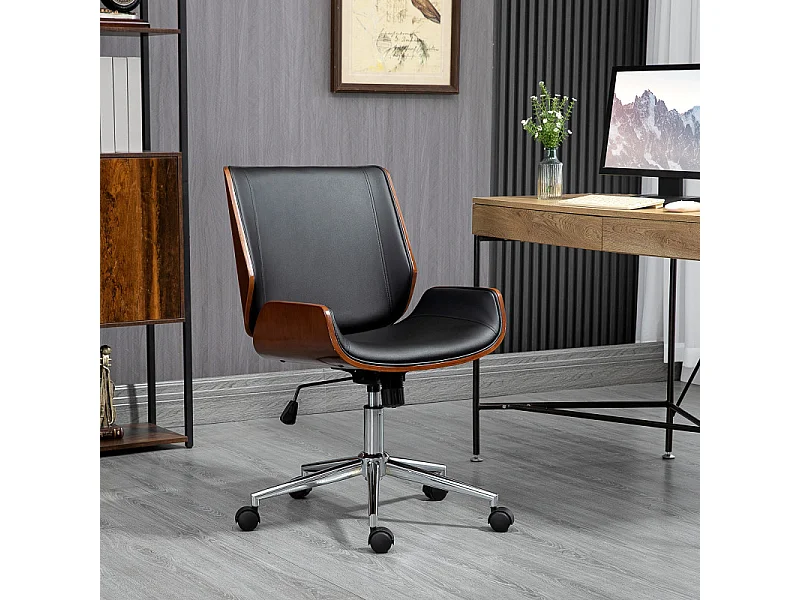 Chaise de bureau vintage CONRAD bois