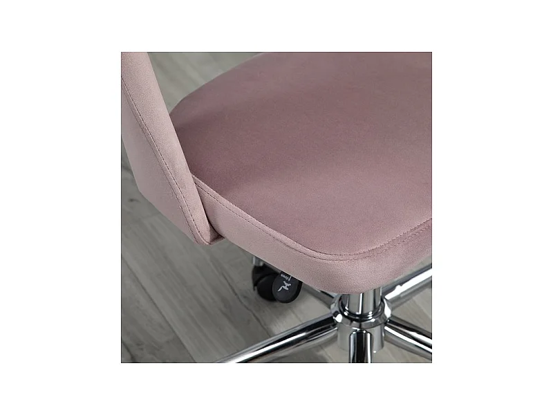 Chaise de bureau design Charlotte rose poudré