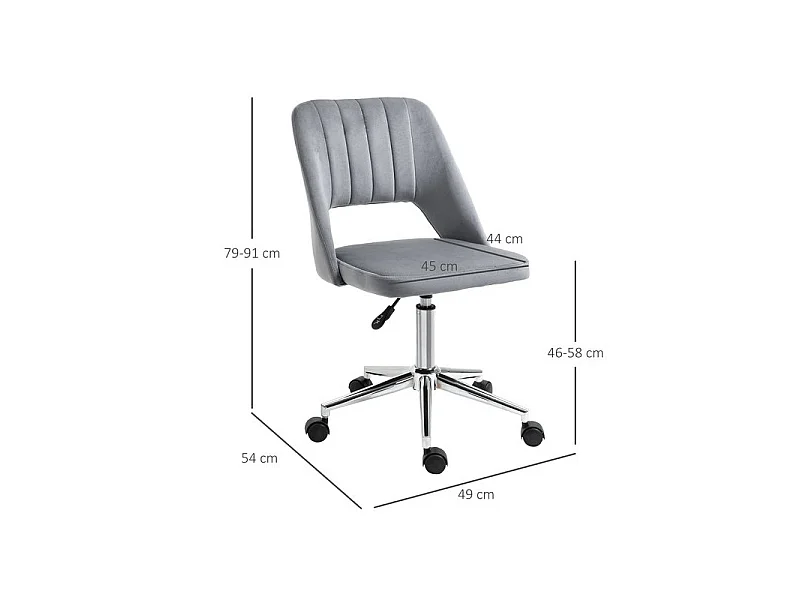 Chaise de bureau design ALICE grise