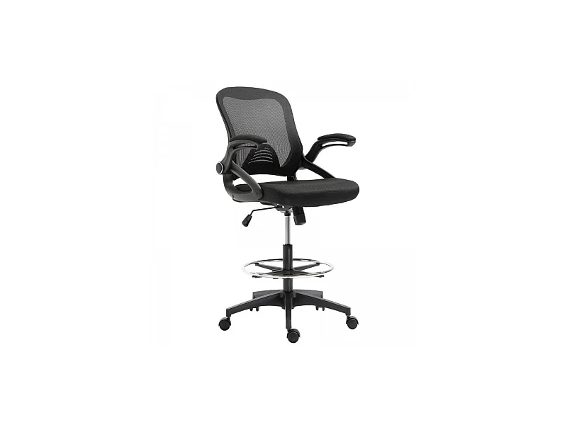 Fauteuil de bureau assise haute Jenny noir